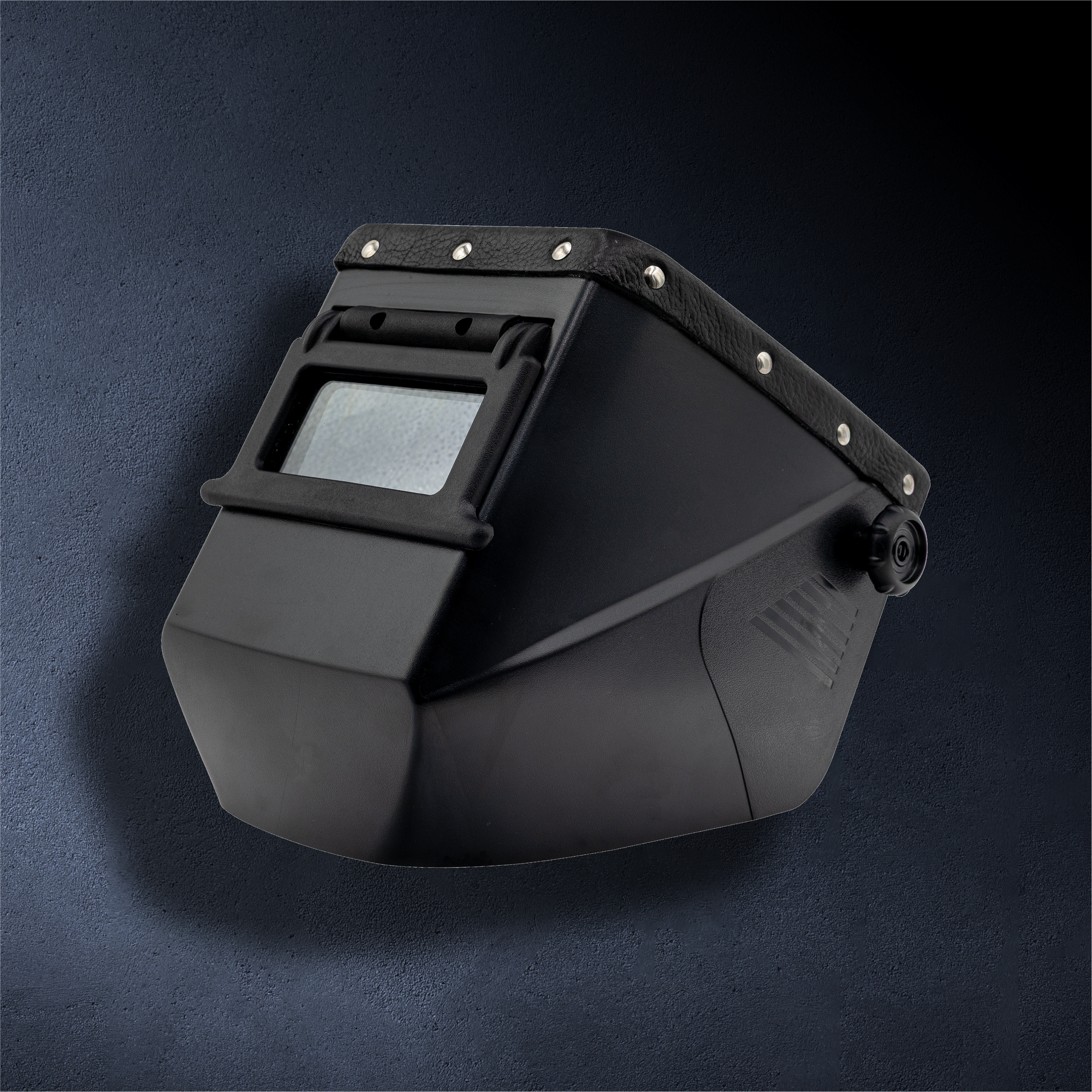 Jackson Safety HSL-2 Passive Welding Helmet – Lift Front with Outlaw Leather Trim (Black Leather)